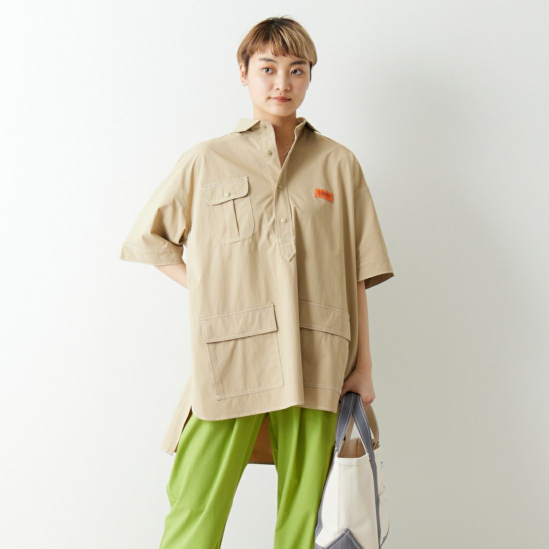 BEIGE&&モデル身長：160cm 着用サイズ：F&&