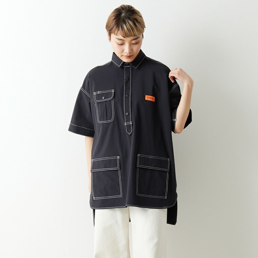 BLACK&&モデル身長：160cm 着用サイズ：F&&