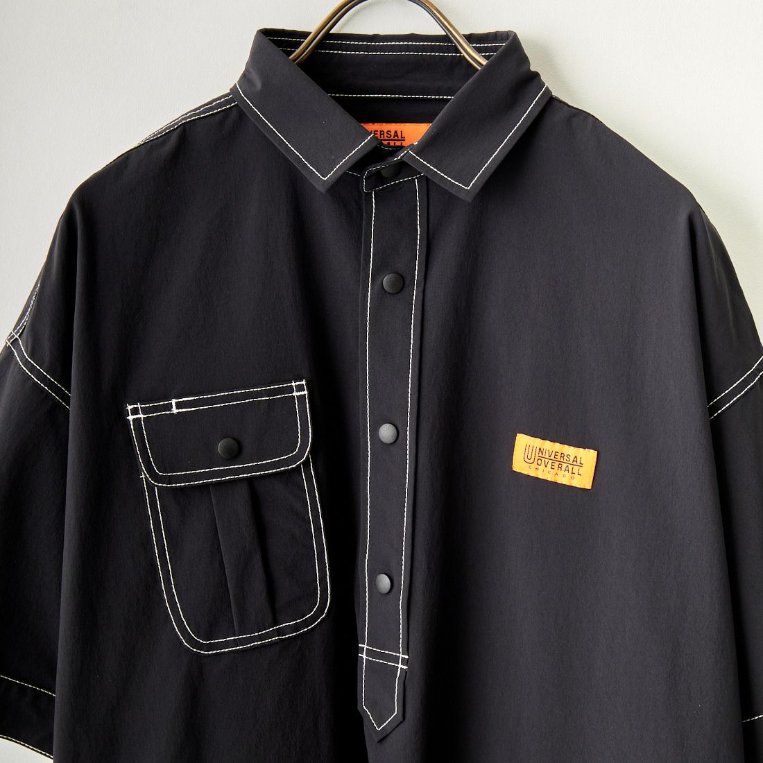 UNIVERSAL OVERALL [ユニバーサルオーバーオール] 別注 MAKINO ガーデナーシャツジャケット [U2312806IN-JF] BLACK