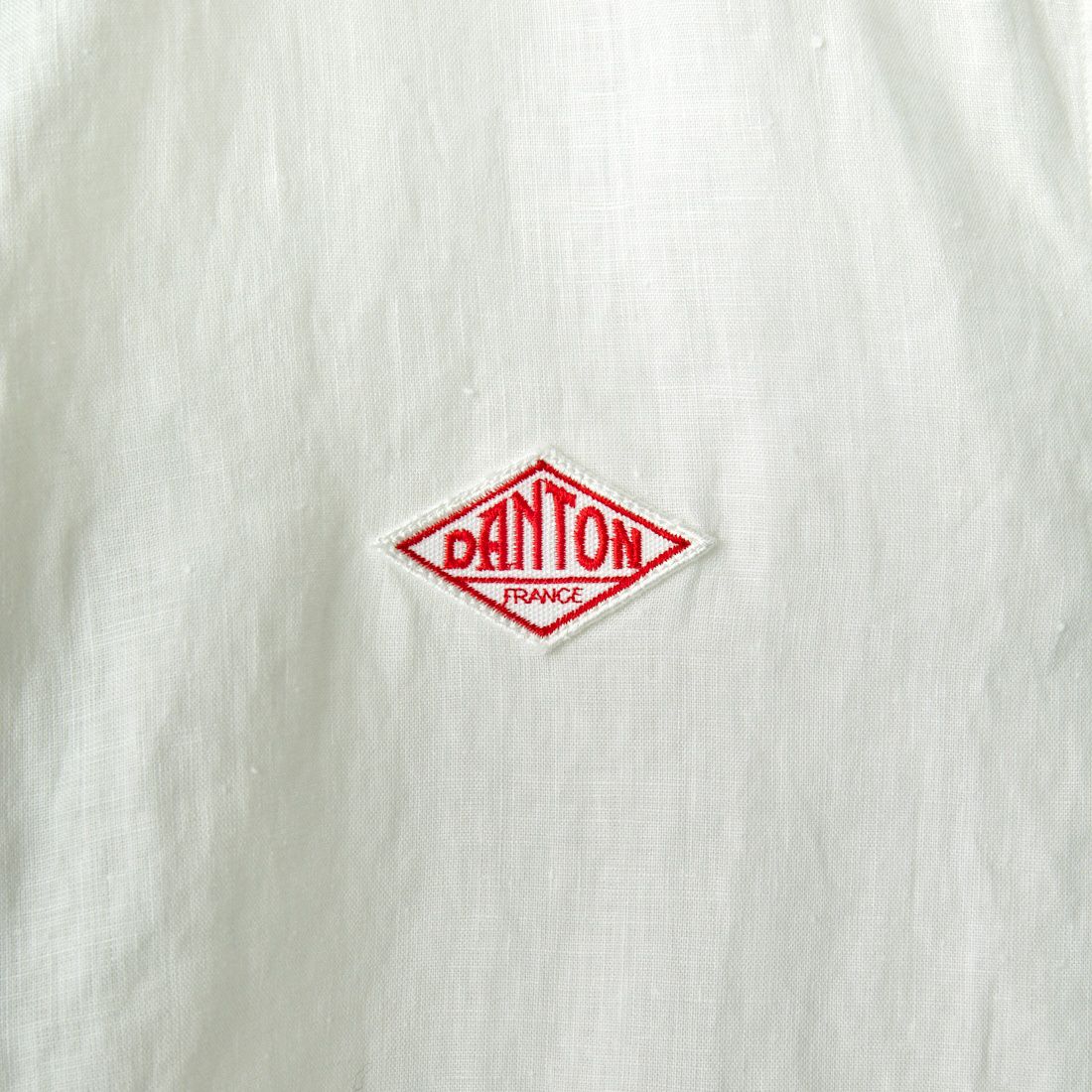 DANTON [ダントン] ラウンドカラー リネンクロスシャツ [JD-3569KLS] WHITE