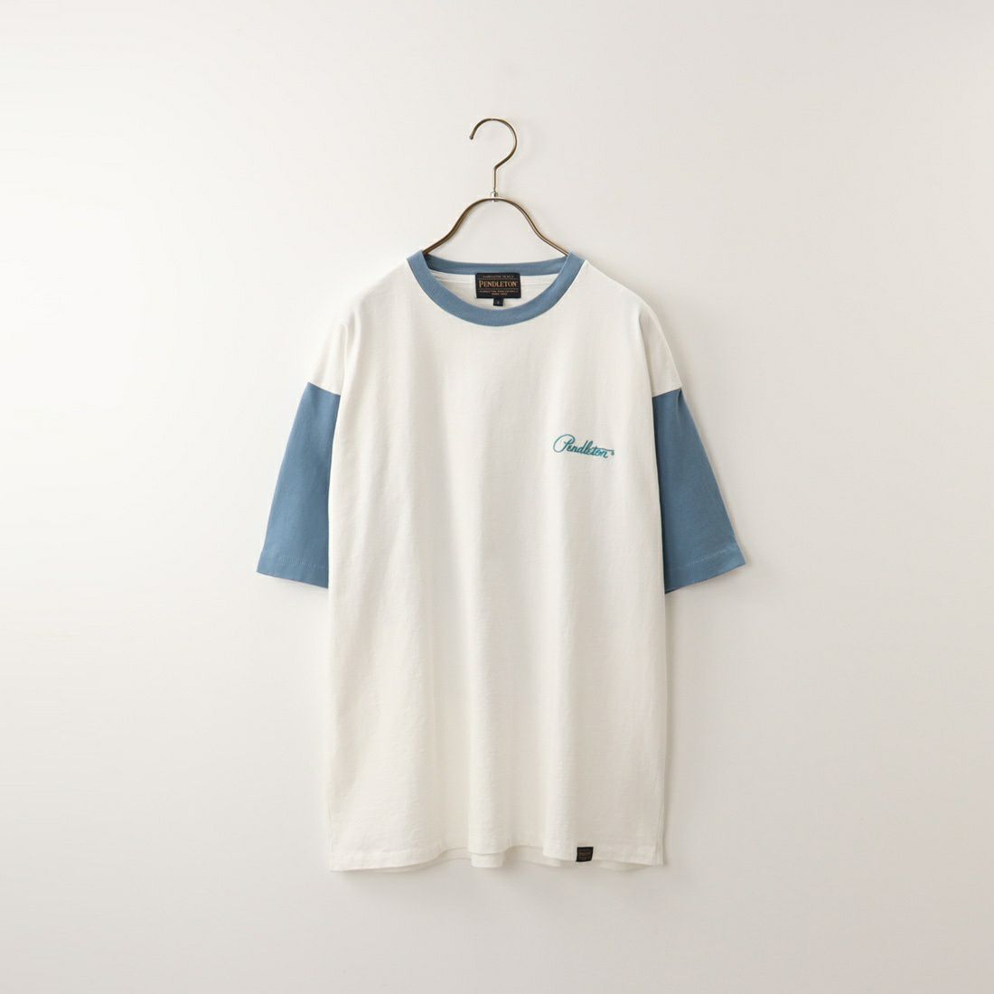 PENDLETON [ペンドルトン] 別注 ネイティブ柄バックプリント ショートスリーブTシャツ [3275-2200-JF] 92 WHT/BLU