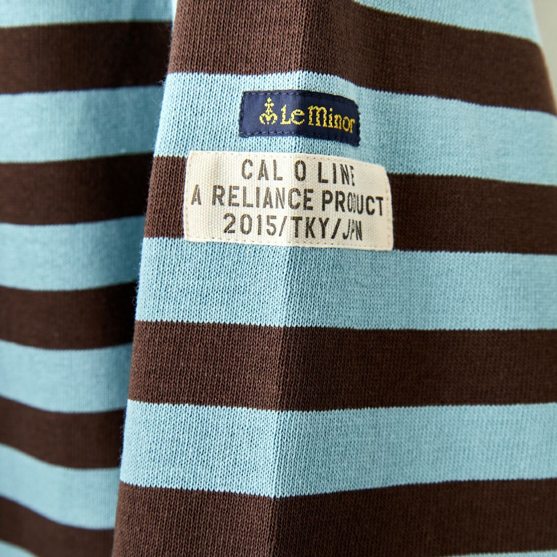 CAL O LINE [キャルオーライン] ボーダーTシャツ [CLMW-310] SAX