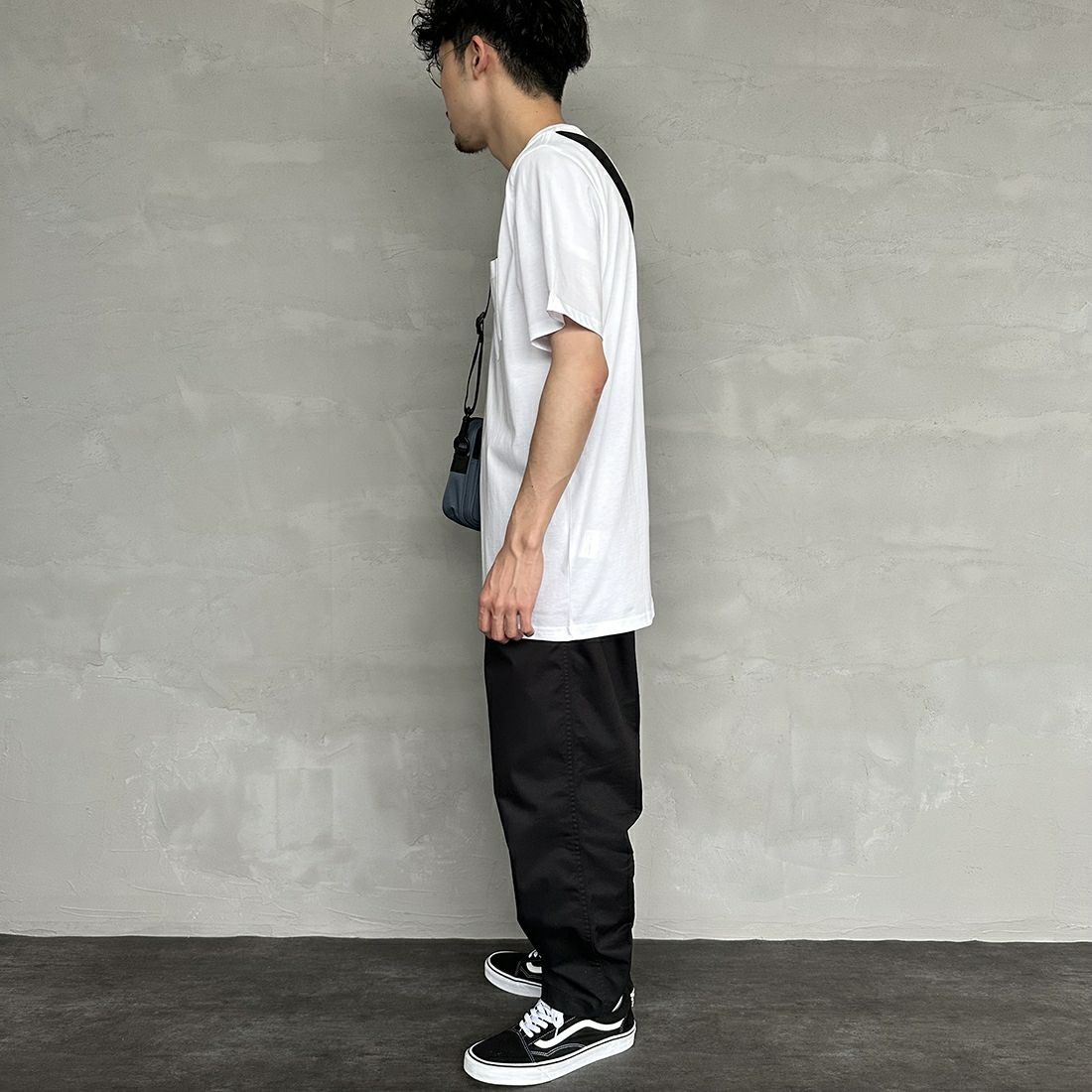 carhartt WIP [カーハートダブリューアイピー] ショートスリーブポケットTシャツ [I030434] WHITE &&モデル身長：168cm 着用サイズ：L&&