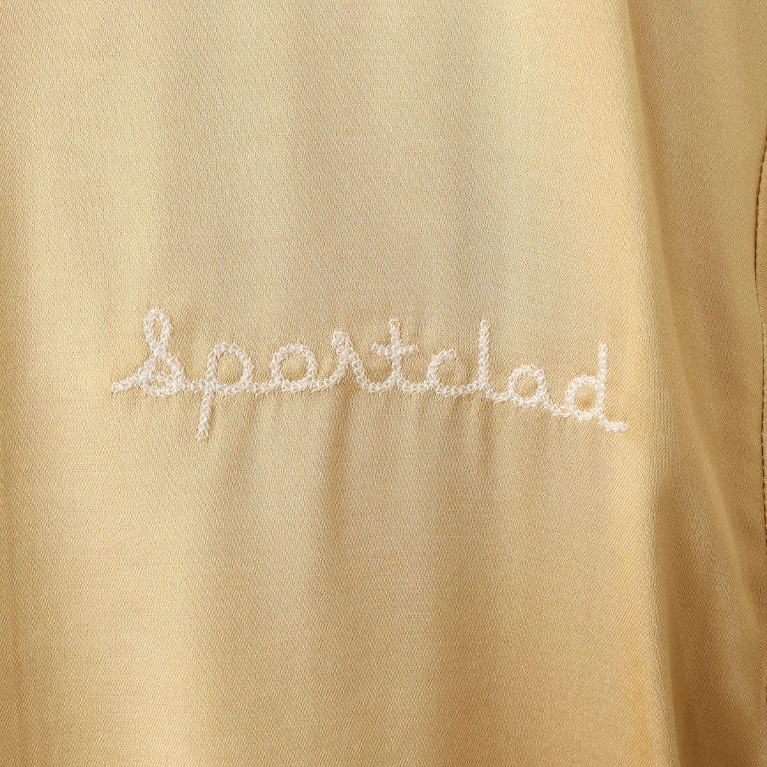 SPORTCLAD [スポーツクラッド] 別注 オープンカラーサテンシャツ [SC-002SH-TW3MU-JF] YELLOW