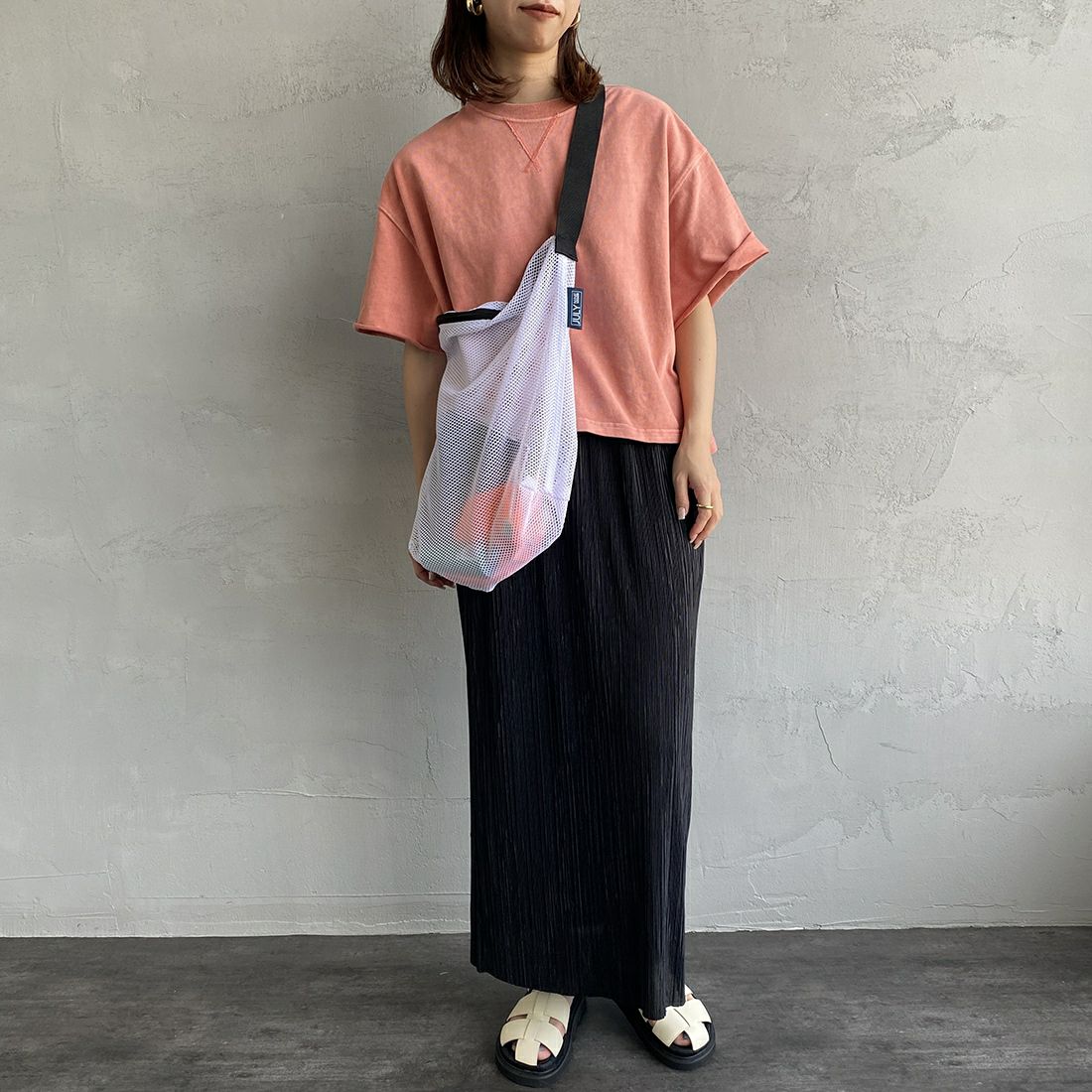 JULY NINE [ジュライナイン] SEAQUELメッシュショルダーバッグ [JN100006002] WHITE