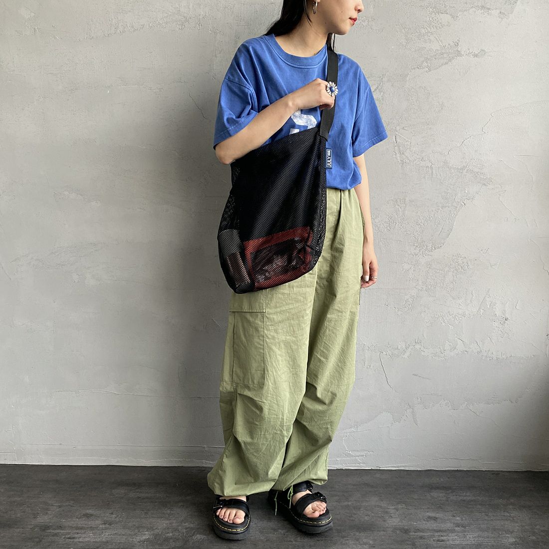 JULY NINE [ジュライナイン] SEAQUELメッシュショルダーバッグ [JN100006002] BLACK