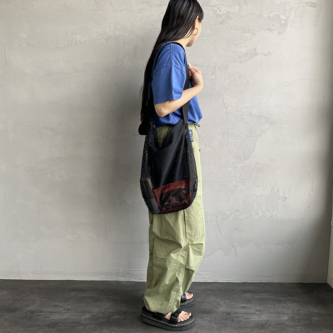 JULY NINE [ジュライナイン] SEAQUELメッシュショルダーバッグ [JN100006002] BLACK