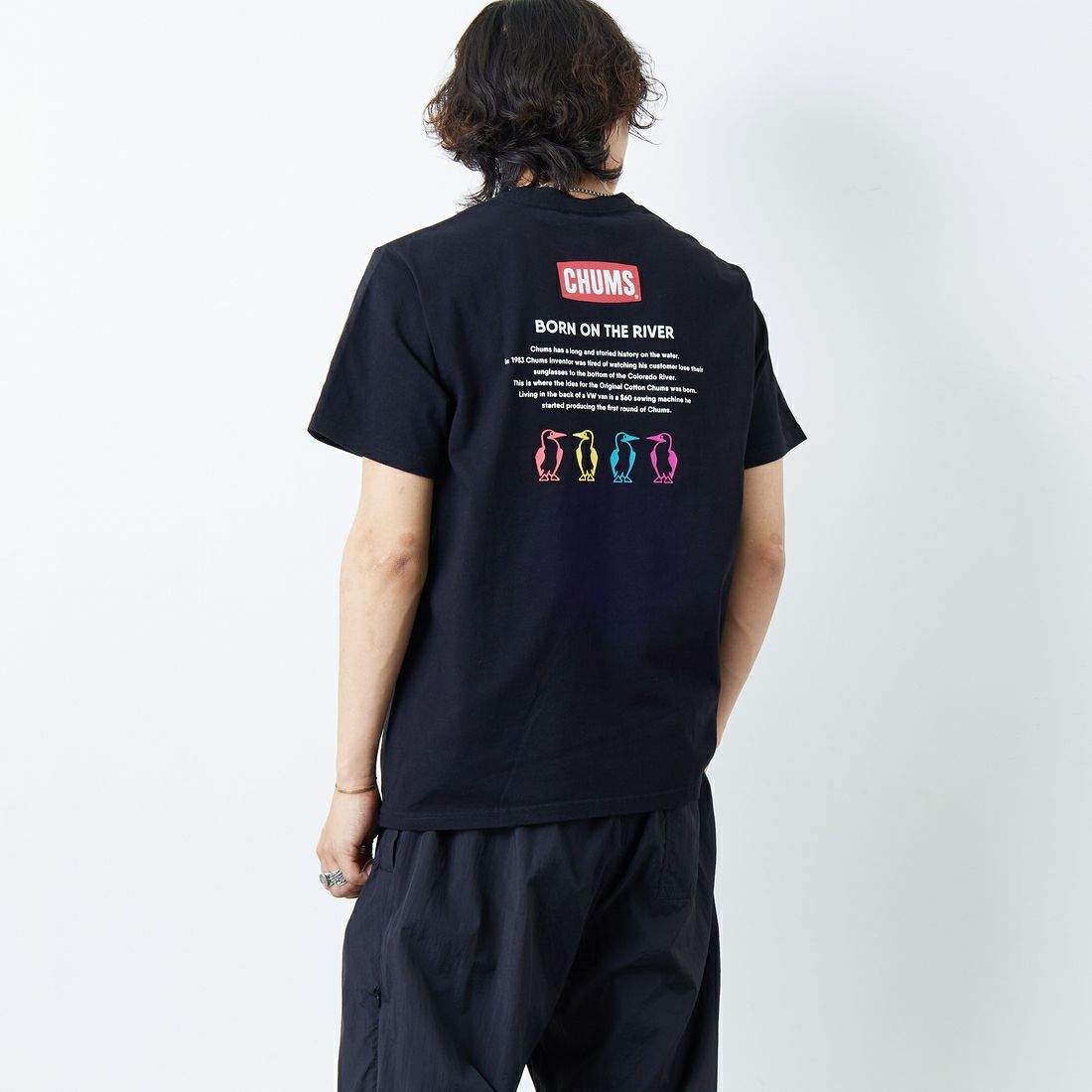 K001 BLACK&&モデル身長：178cm 着用サイズ：L&&