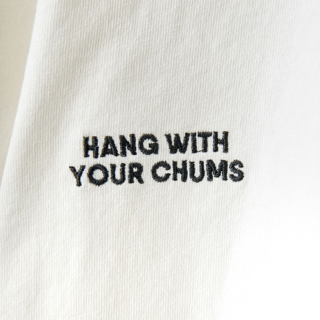 CHUMS [チャムス] 別注 ヒストリーロゴ バックプリントTシャツ [CH01-2311-JF] W001 WHITE &&