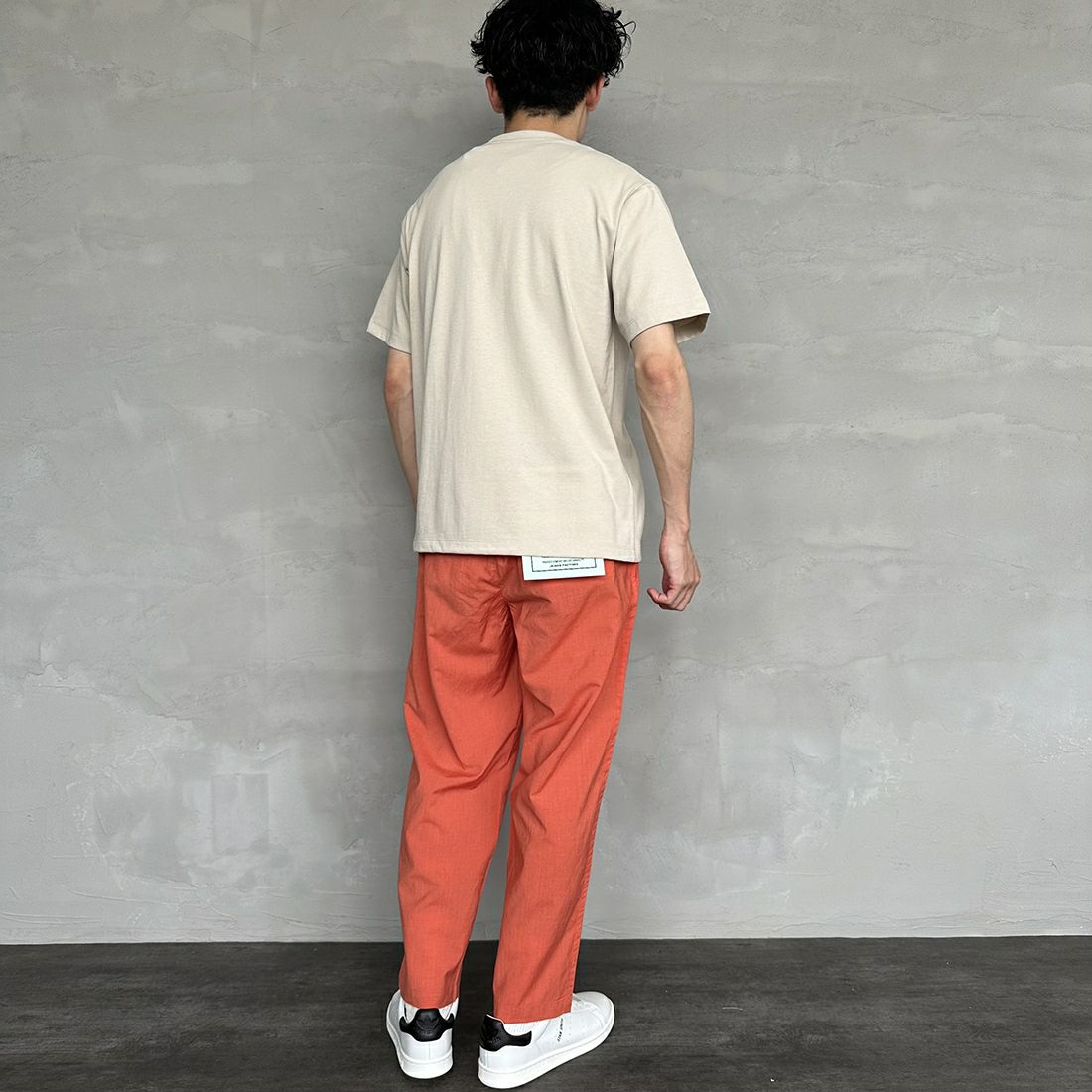 DANTON [ダントン] 半袖ポケットTシャツ [DT-C0198TCB] HEATHER IV &&モデル身長：168cm 着用サイズ：S&&