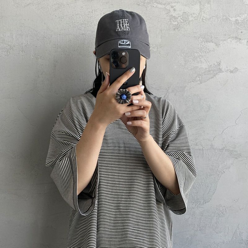 Americana × JEANS FACTORY [アメリカーナ × ジーンズファクトリー] 別注 47 THE AME ロゴ刺繍キャップ [FC-002-1-JF]