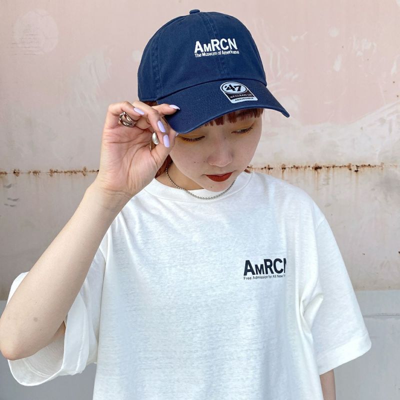 Americana × JEANS FACTORY [アメリカーナ × ジーンズファクトリー] 別注 47 AMRCN ロゴ刺繍キャップ [FC-002-2-JF]