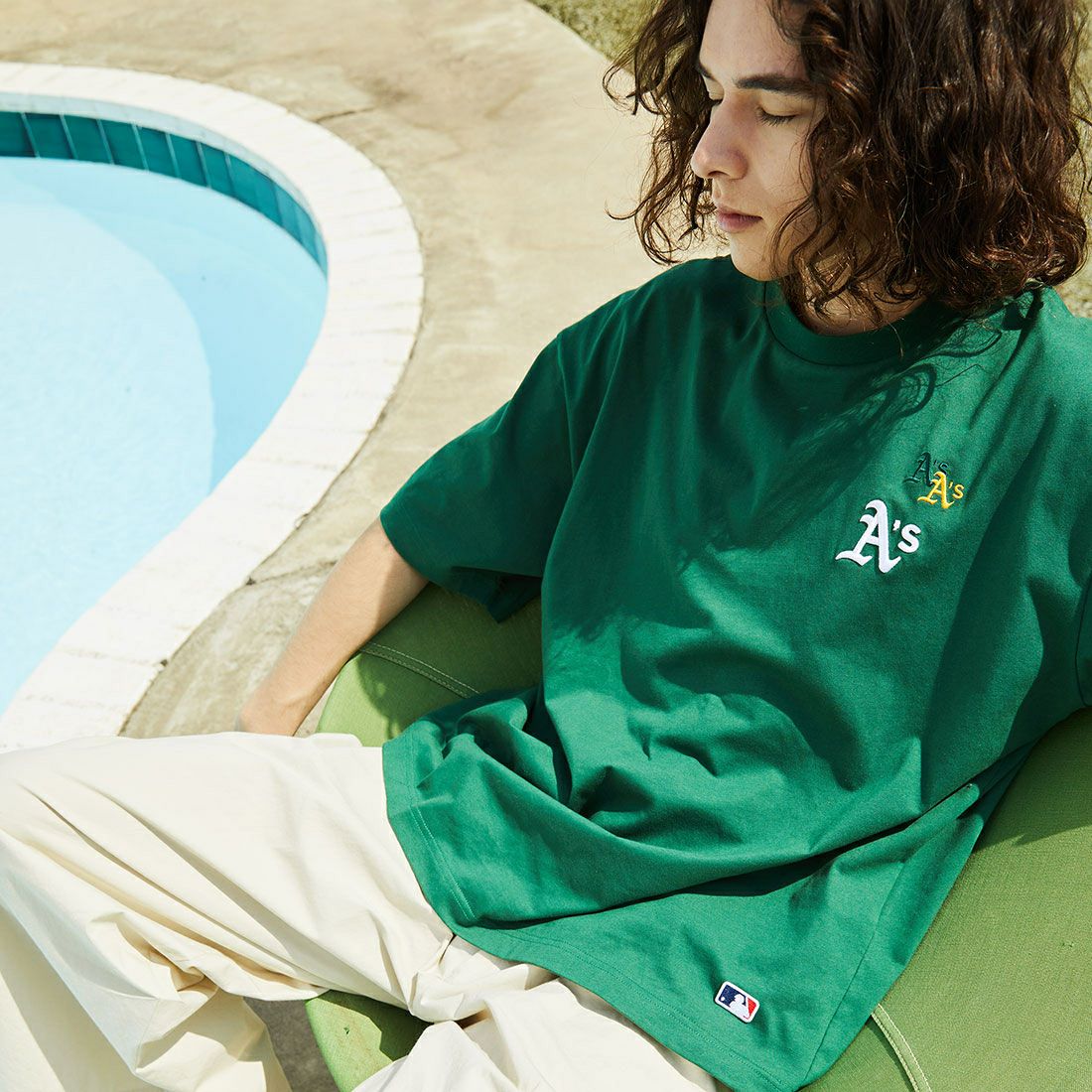 AS GREEN&&モデル身長：175cm 着用サイズ：L&&