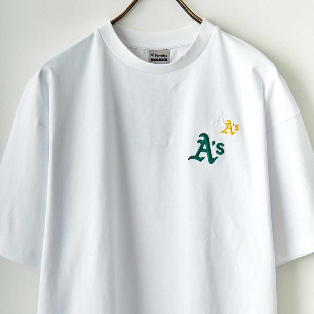 Fanatics [ファナティクス] 別注 MLB 3連ワンポイントロゴ刺繍 ショートスリーブTシャツ [ML0123SS0014-JF] AS WHITE