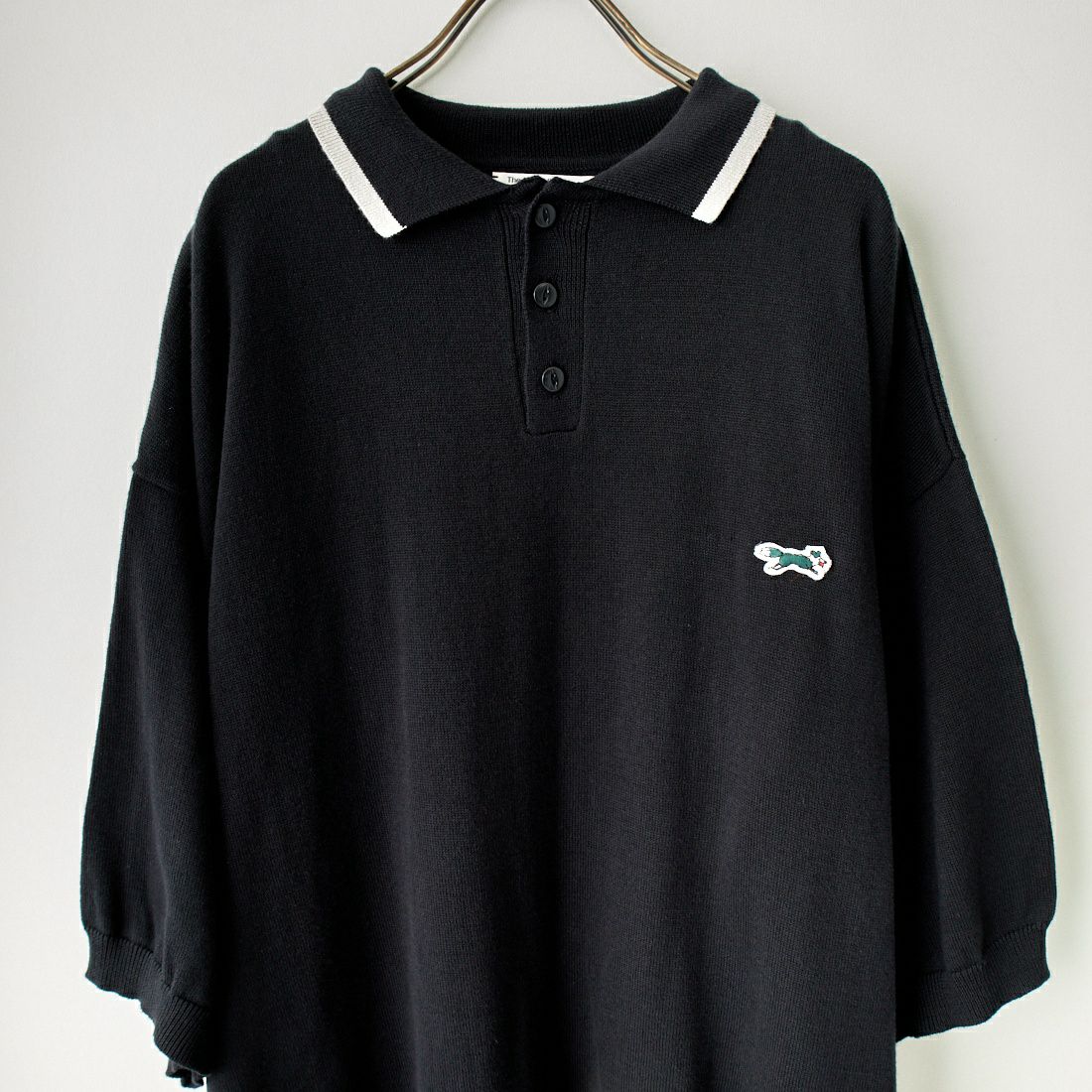 THE FOX [ザフォックス] 別注 ラインポロシャツ [PN23S014-JF] BLACK