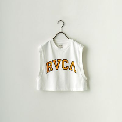 RVCA [ルーカ] IVY LEAGUE CROPPED V-NECK トレーナー [BD044-155