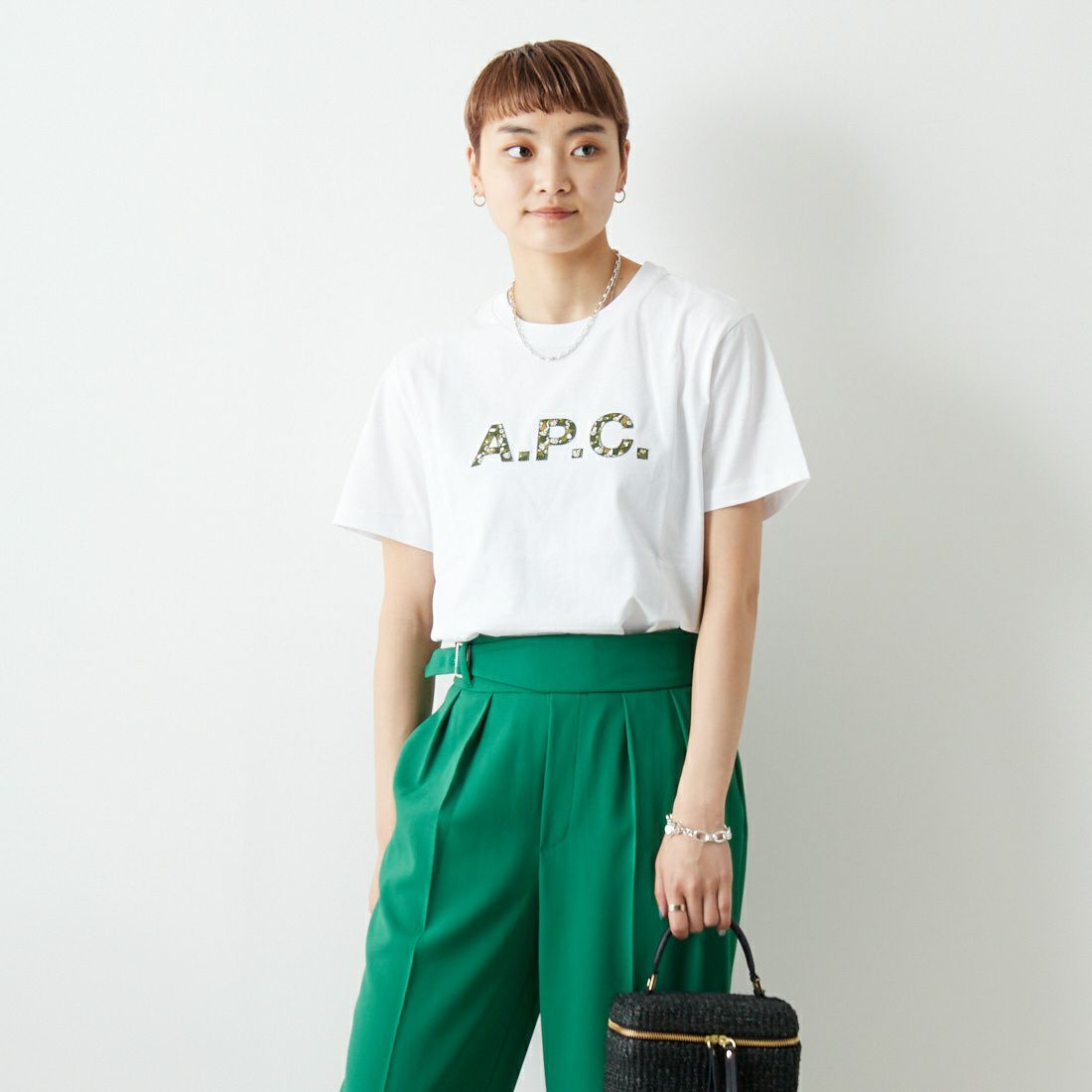 A.P.C. [アー・ペー・セー] カモフラージュロゴTシャツ [T-SHIRT-CAMO