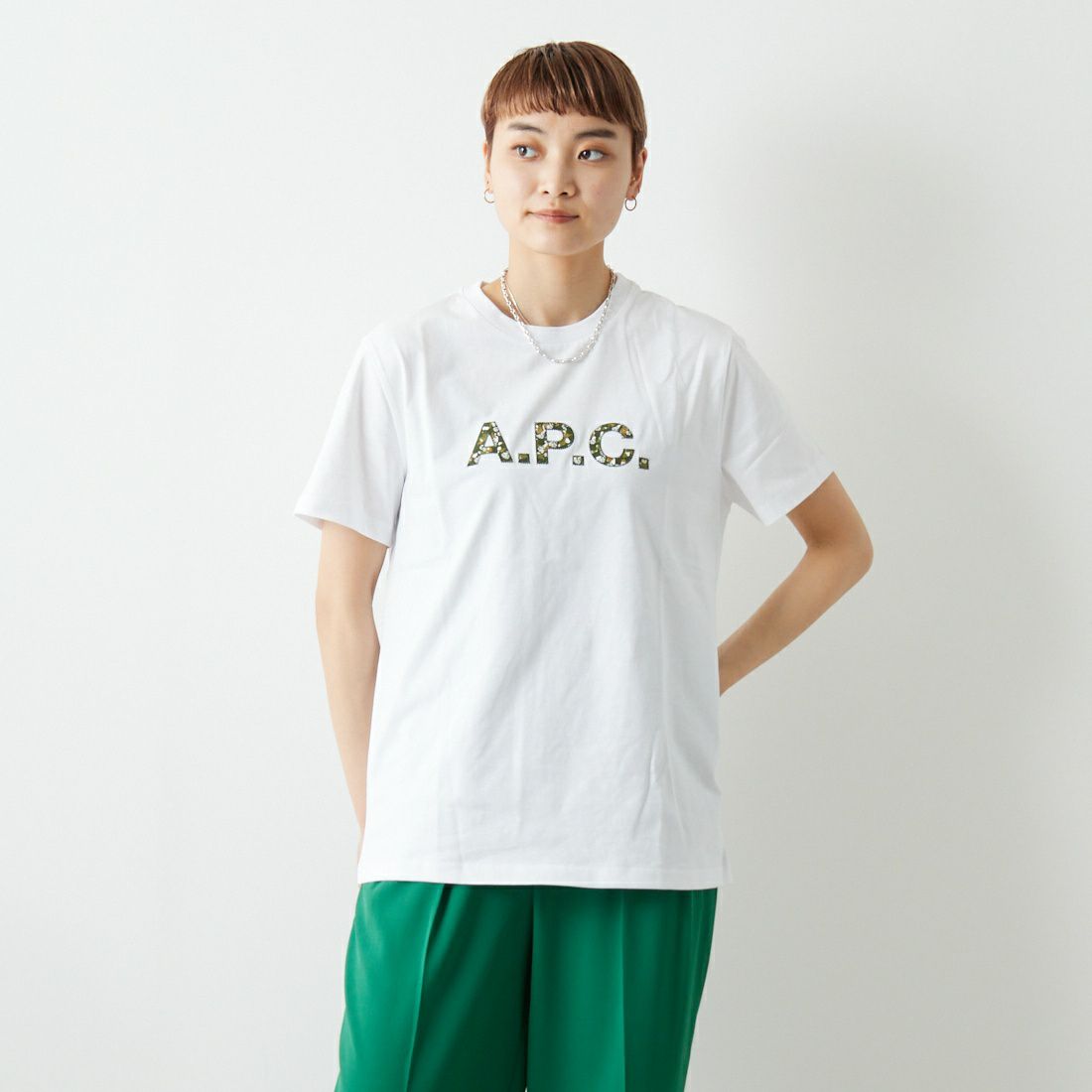 A.P.C. [アー・ペー・セー] カモフラージュロゴTシャツ [T-SHIRT-CAMO