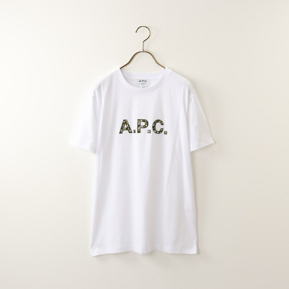 A.P.C. [アー・ペー・セー] カモフラージュロゴTシャツ [T-SHIRT-CAMO] 90 BLANC