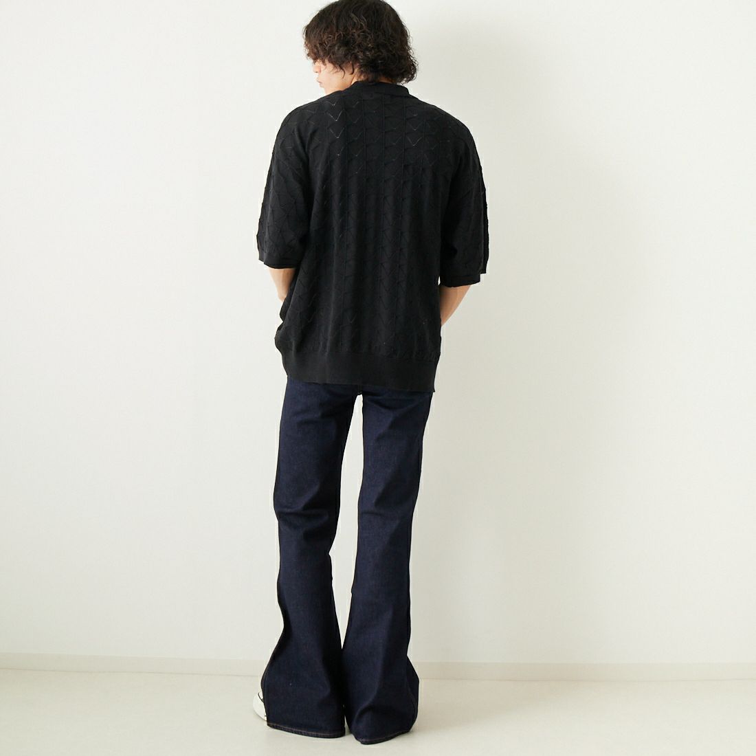 BIG JOHN [ビッグジョン] ボタンアップ ネオベルボトム [MH403B] 001 &&モデル身長：182cm 着用サイズ：30&&