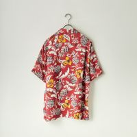 SUN SURF サンサーフ アロハシャツ レーヨン XL SUNSURF(サンサーフ)レーヨン半袖アロハ『CASTING NET