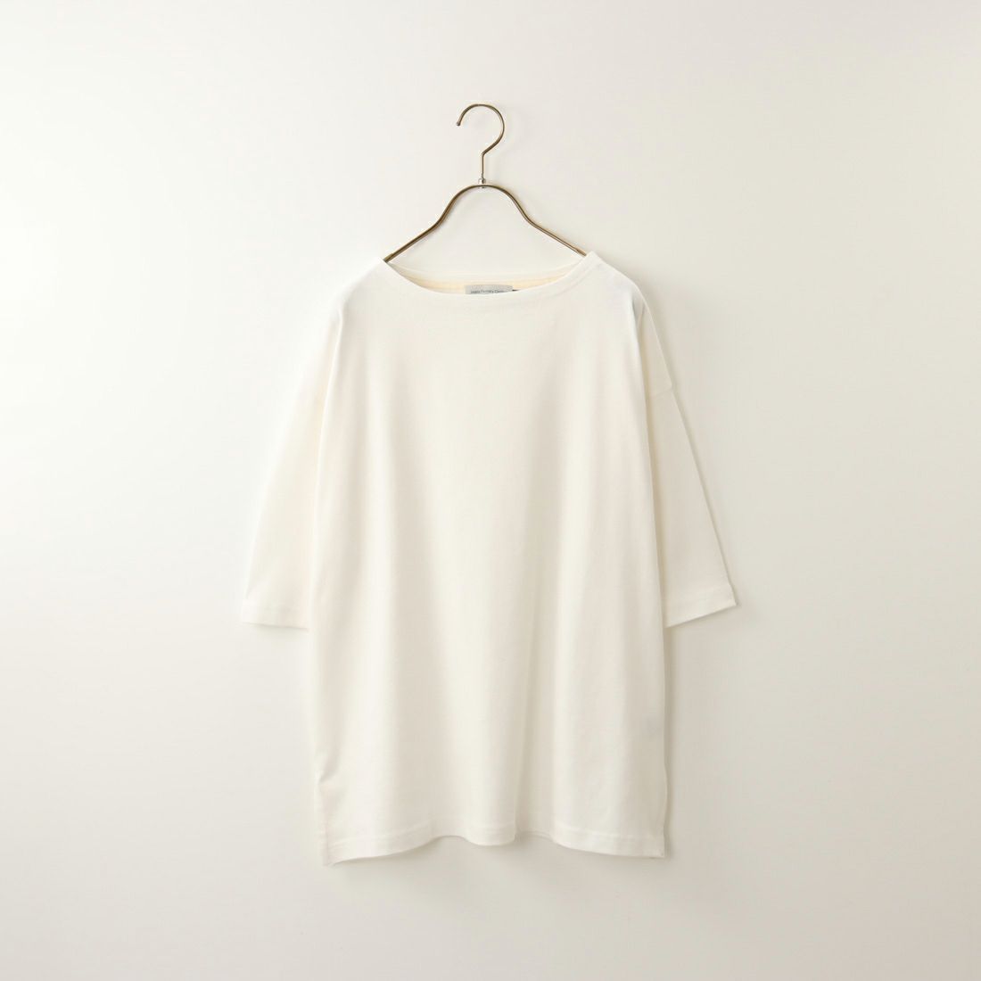 Jeans Factory Clothes [ジーンズファクトリークローズ] ヘビー米綿天竺ビックバスクシャツ [JFC-232-006] WHITE