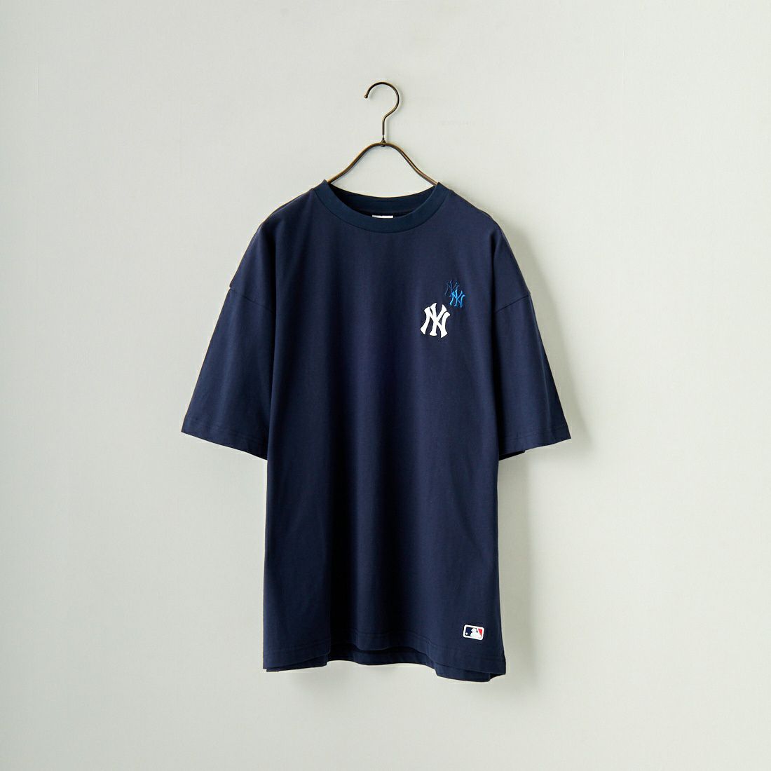 Fanatics [ファナティクス] 別注 MLB 3連ワンポイントロゴ刺繍 ショートスリーブTシャツ [ML0123SS0012-JF] NY NAVY