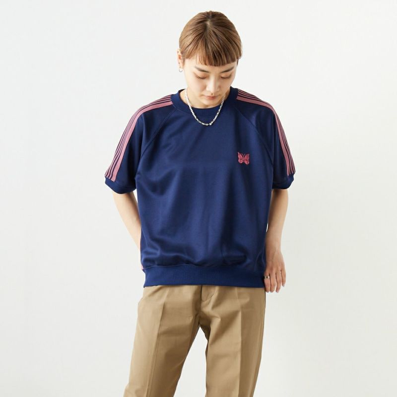 トラッククルーネックシャツ L ブラウン ブルー - www.buyfromhill.com