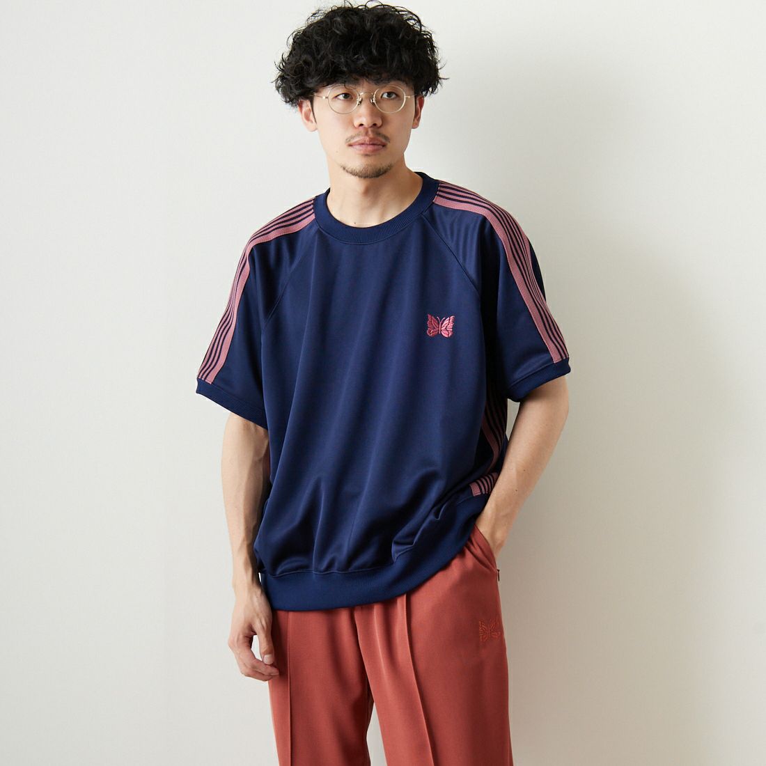 NAVY&&モデル身長：168cm 着用サイズ：M&&