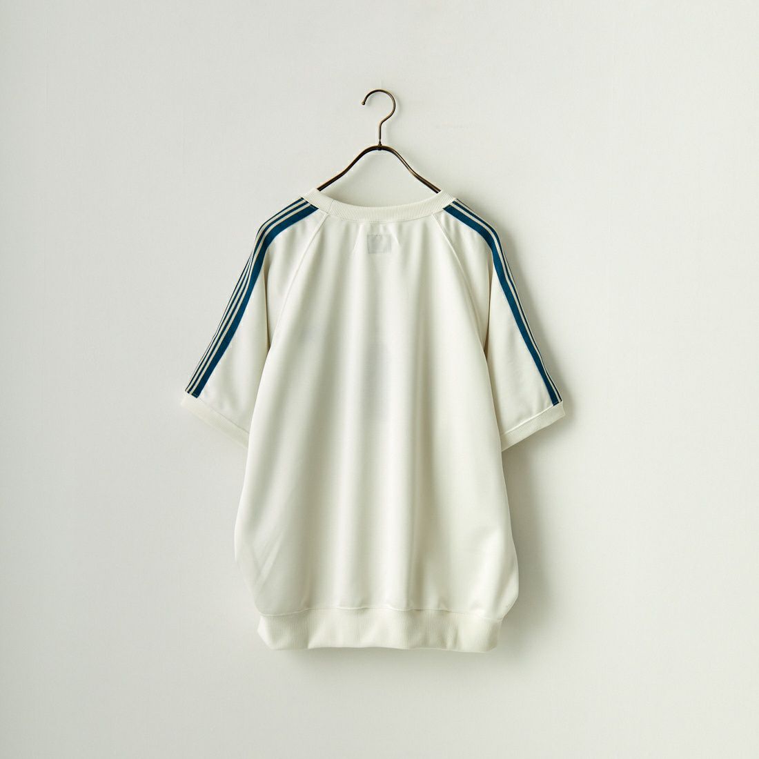 Needles [ニードルズ] 別注 ショートスリーブクルーネックトラックシャツ [MR558-JF] ICE WHITE