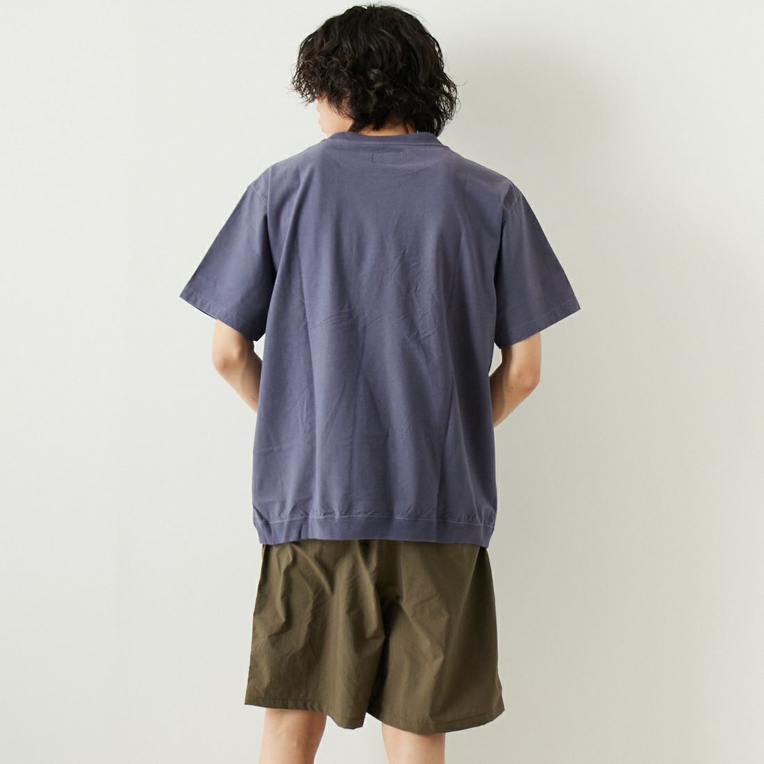 THE NORTH FACE PURPLE LABEL [ザ ノースフェイス パープルレーベル] ハイバルギーポケットTシャツ [NT3323N] VN VINTAGE &&モデル身長：182cm 着用サイズ：L&&