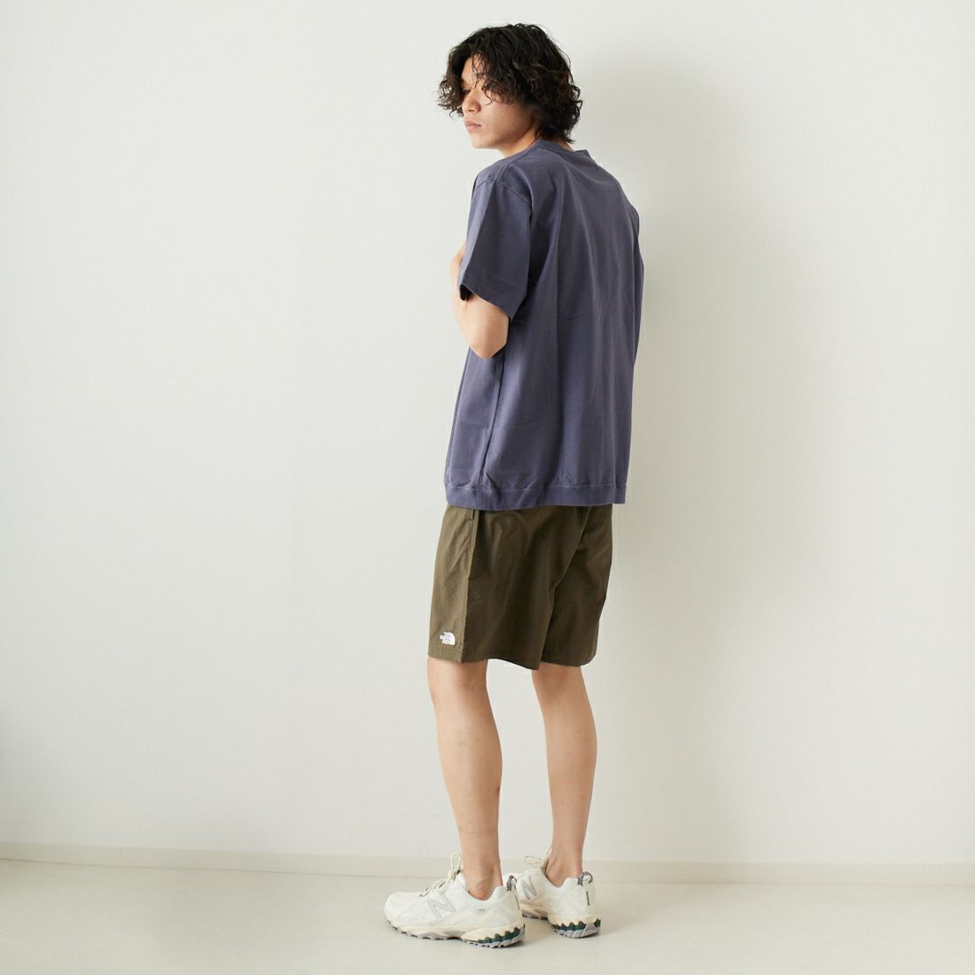 THE NORTH FACE PURPLE LABEL [ザ ノースフェイス パープルレーベル] ハイバルギーポケットTシャツ [NT3323N] VN VINTAGE &&モデル身長：182cm 着用サイズ：L&&