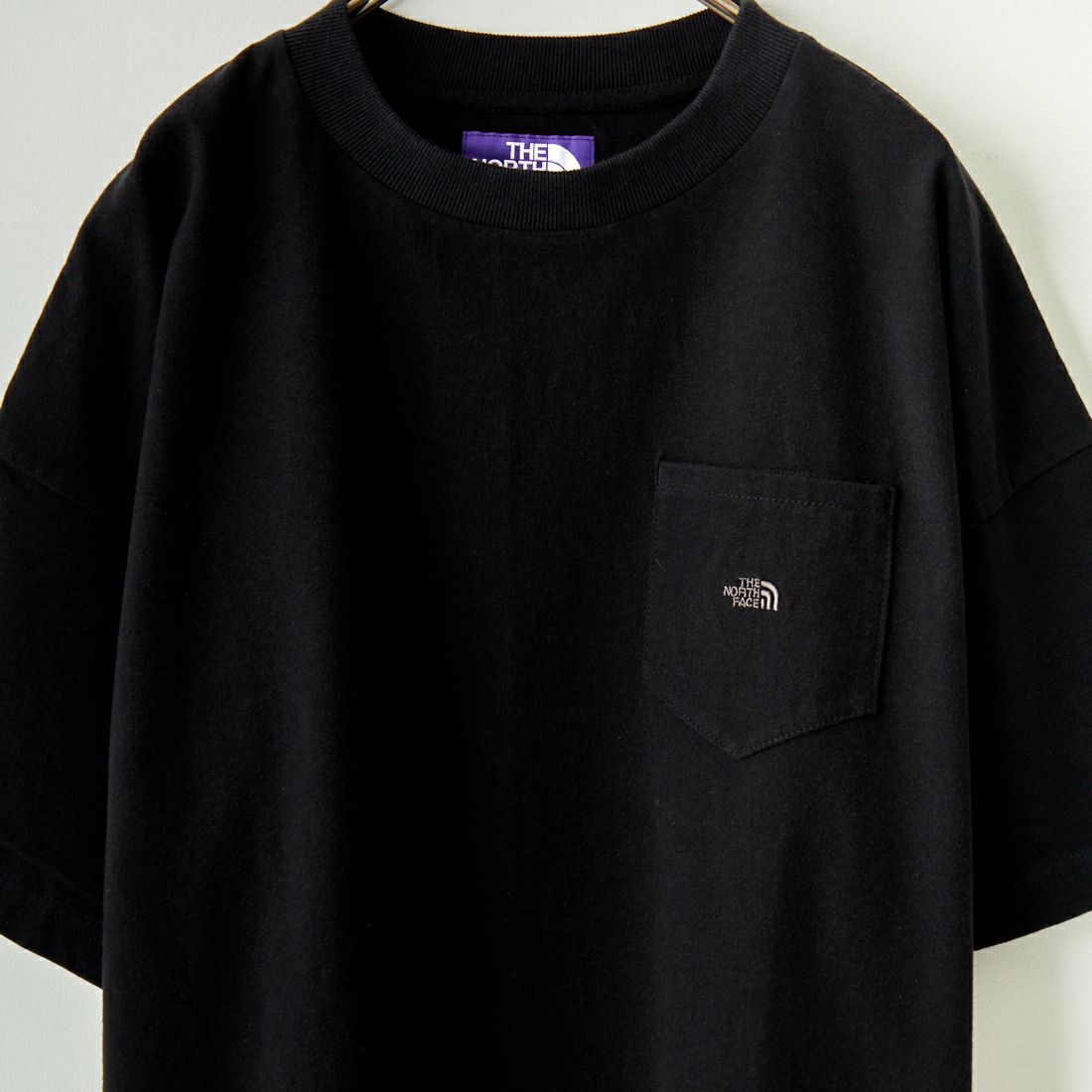 THE NORTH FACE PURPLE LABEL [ザ ノースフェイス パープルレーベル] ハイバルギーポケットTシャツ [NT3323N] K BLACK