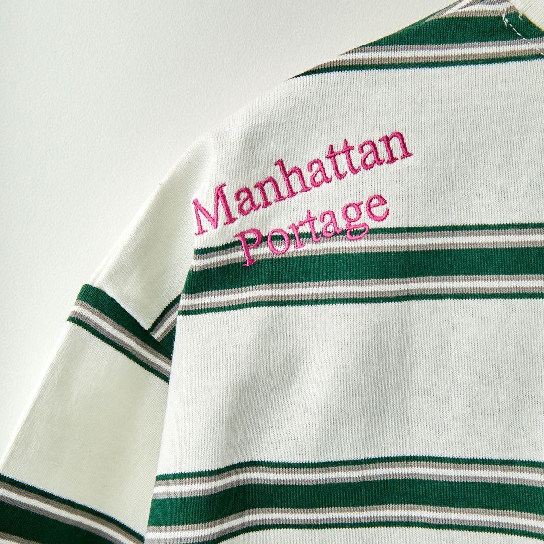 MANHATTAN PORTAGE [マンハッタンポーテージ] 別注 ボーダーTシャツ [23SSMP-IN37-JF] WHT BD