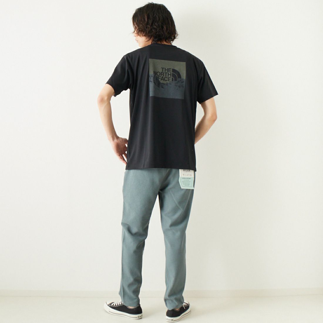Jeans Factory Clothes [ジーンズファクトリークローズ] リランチェブッチャー1Pイージートラウザー [JFC-232-031] 05 BLUE &&モデル身長：182cm 着用サイズ：L&&