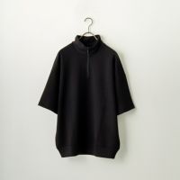 Jeans Factory Clothes [ジーンズファクトリークローズ] ハイポンチハーフジップTシャツ [JFC-232-061] BLACK