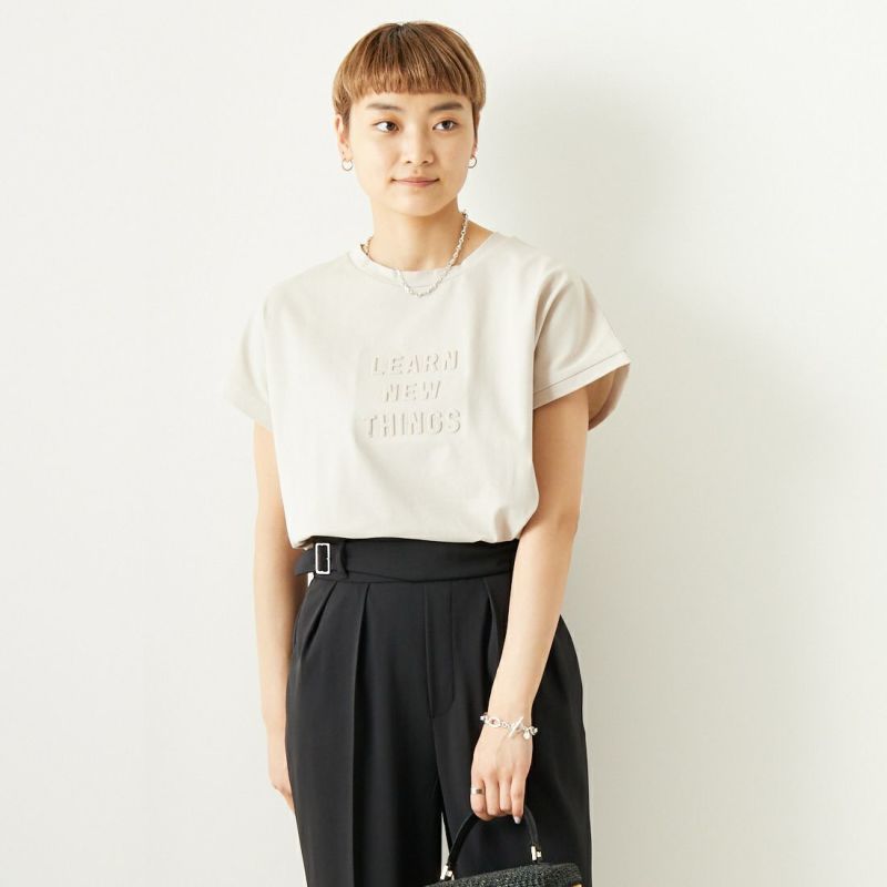 Maison de L'allure [メゾン ドゥ ラリュール] エンボスロゴTシャツ [23122001]