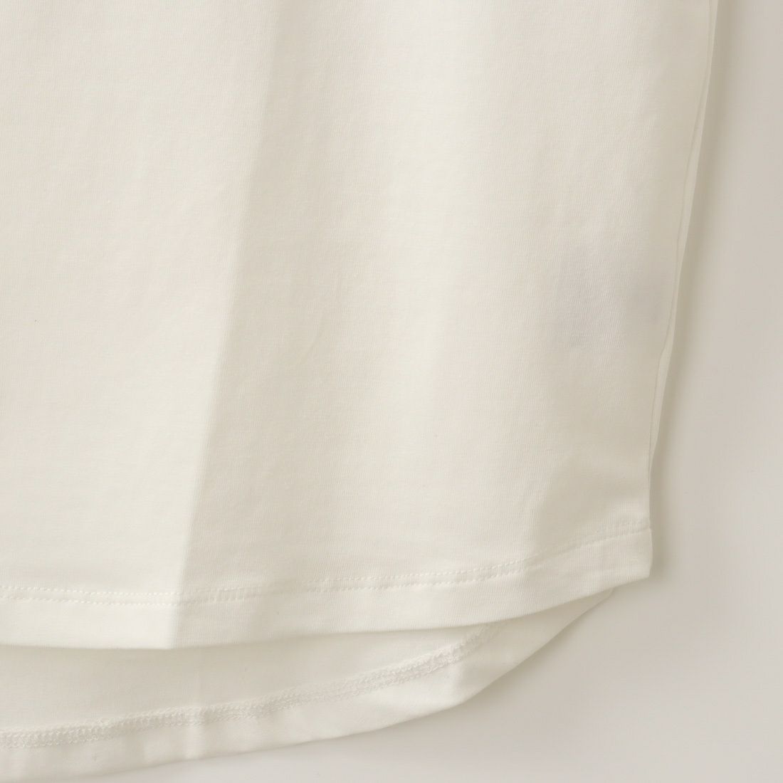 Maison de L'allure [メゾン ドゥ ラリュール] エンボスラメロゴプリントTシャツ [23122004] WHITE