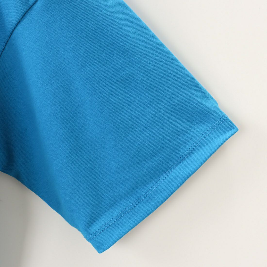 Maison de L'allure [メゾン ドゥ ラリュール] 厚盛りロゴ刺繍Tシャツ [23122021] TURQUOISE