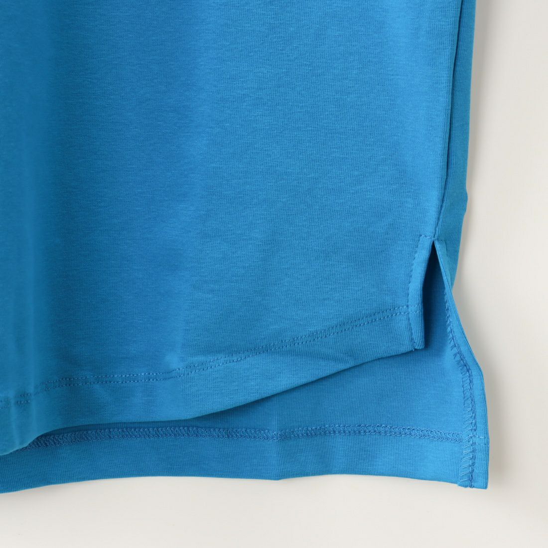 Maison de L'allure [メゾン ドゥ ラリュール] 厚盛りロゴ刺繍Tシャツ [23122021] TURQUOISE