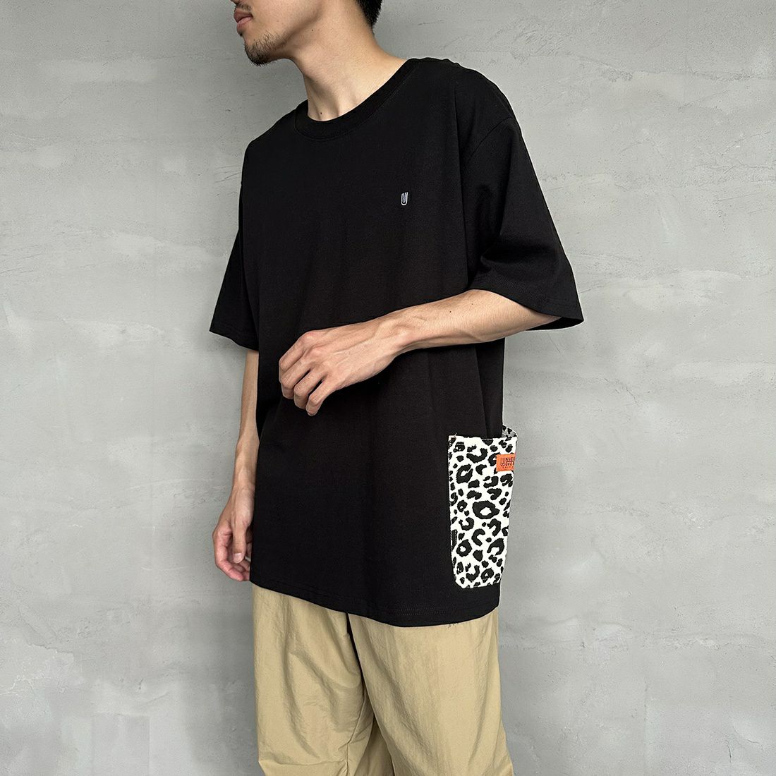 BLK/LEO WH&&モデル身長：168cm 着用サイズ：XL&&