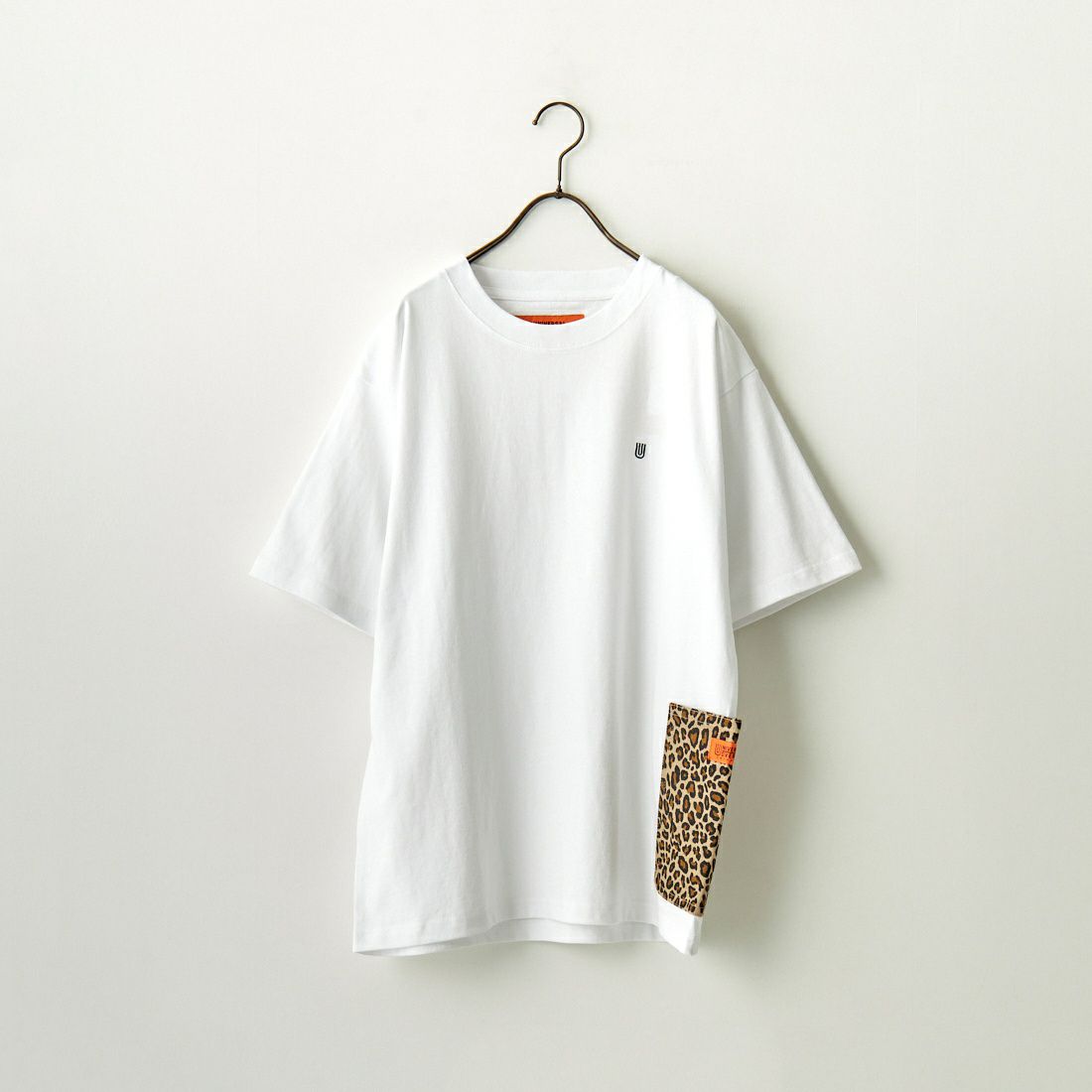 UNIVERSAL OVERALL [ユニバーサルオーバーオール] 別注 カバーオールTシャツ [U2311280IN-JF] WHT/LEO BE