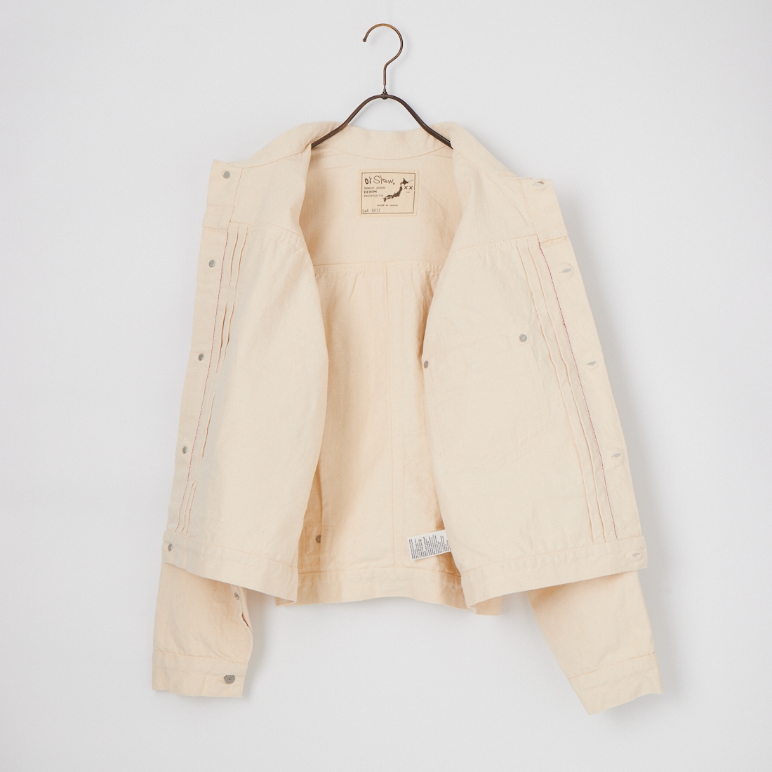 orSlow [オアスロウ] TYPE1 ヴィンテージウォッシュデニムジャケット [03-6011] 81 ONEWASH &&モデル身長：179cm 着用サイズ：4&&