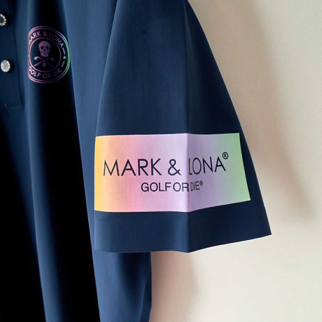 MARK & LONA [マークアンドロナ] ハイストレッチナイロン 半袖ポロシャツ [MLM-3B-AP08] NAVY