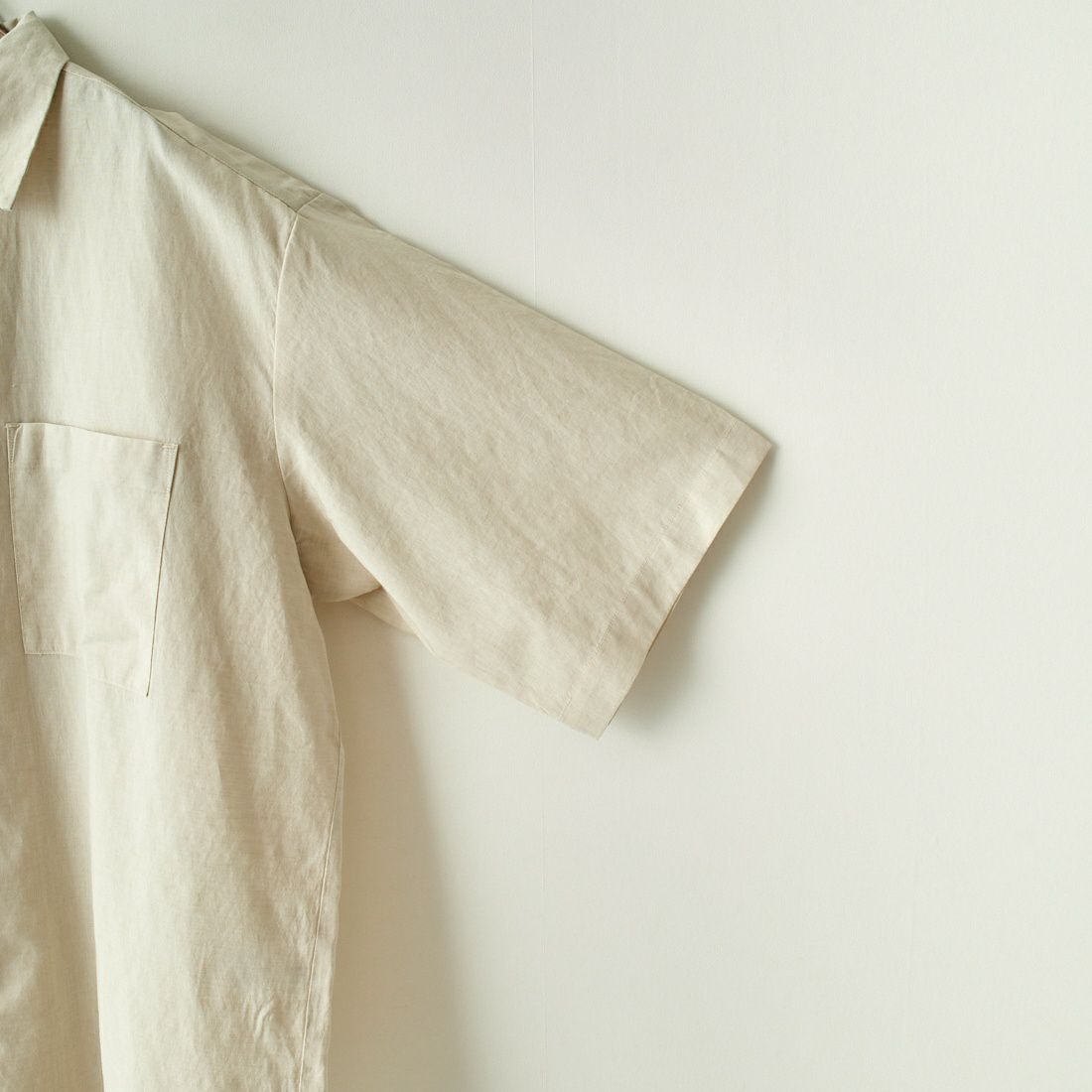 Jeans Factory Clothes [ジーンズファクトリークローズ] テックリネンワイドレギュラーカラーシャツ [EPC-33100] 1 O.WHITE