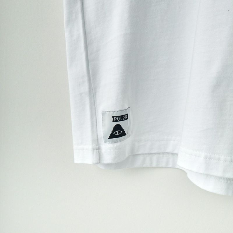 POLeR [ポーラー] 別注 CAMP VIBES バックプリントTシャツ [231MCV4001-JF] WHITE
