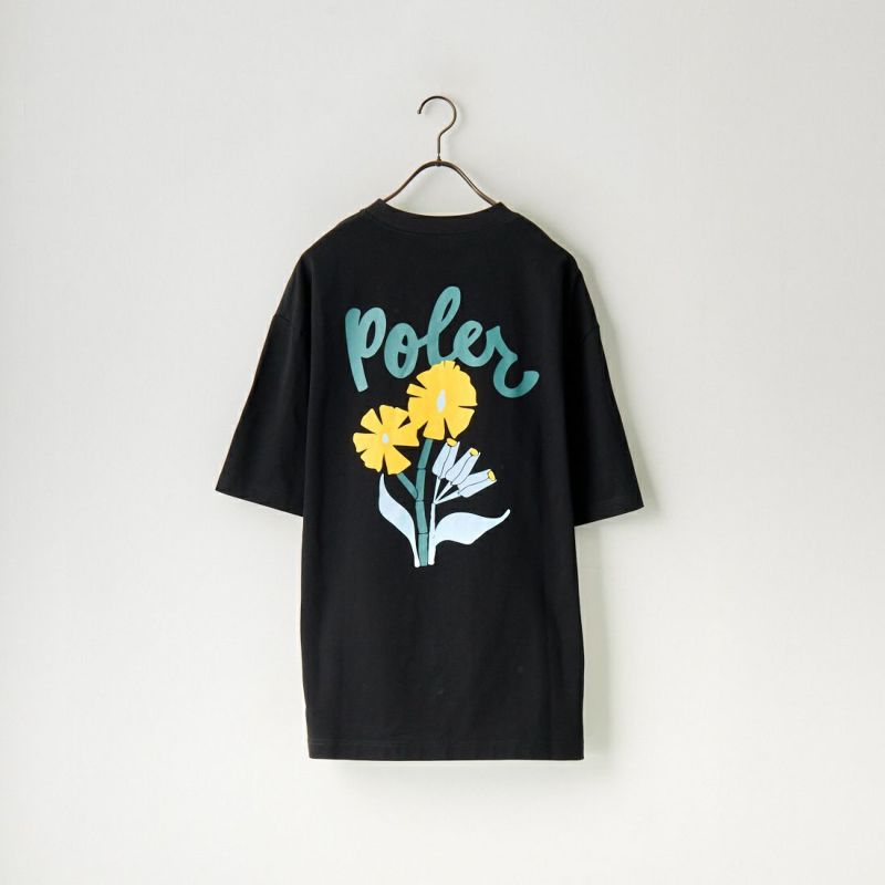 POLeR [ポーラー] 別注 POPPY バックプリントTシャツ [231MCV4002-JF] BLACK
