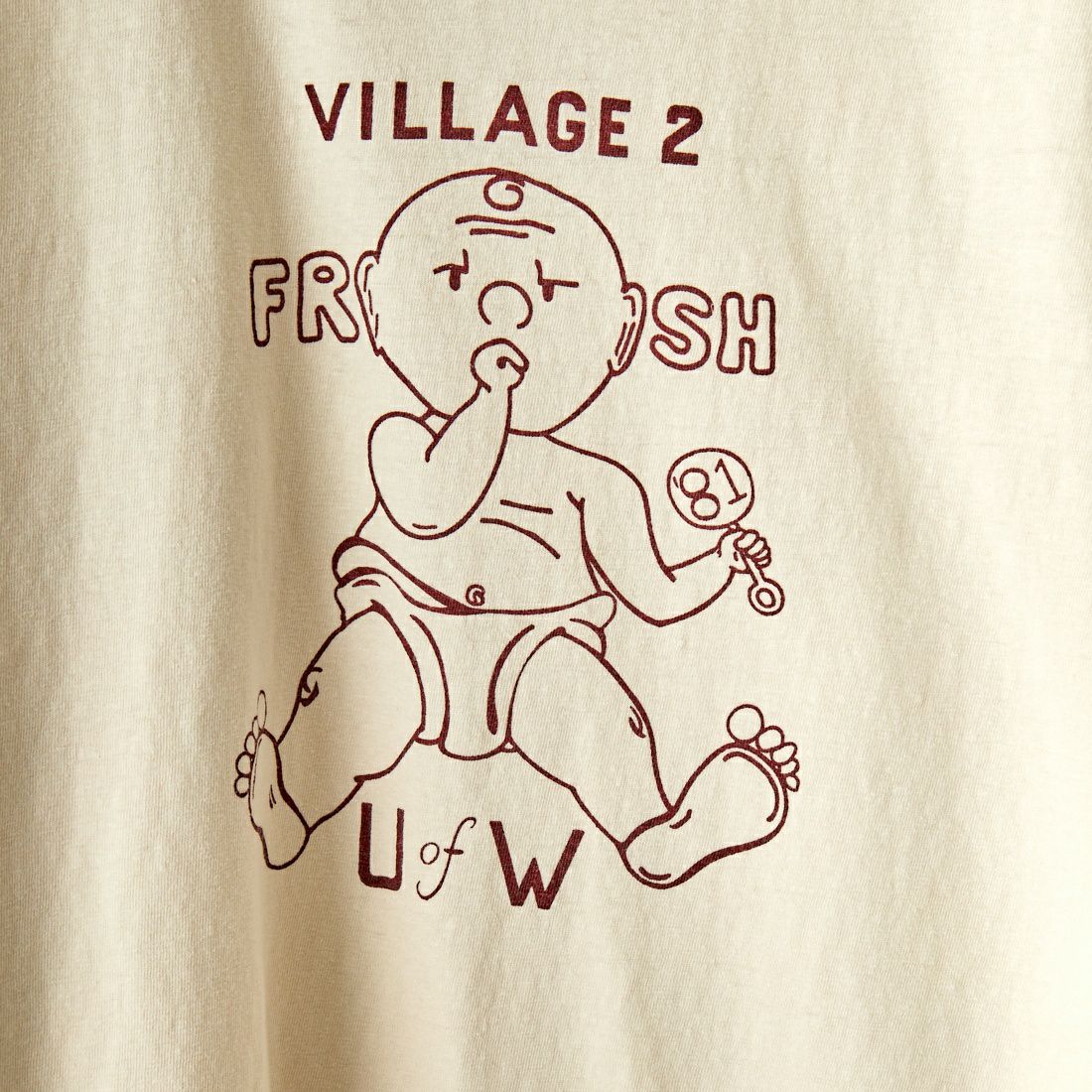 WAREHOUSE [ウエアハウス] VILLAGE2 グラフィックプリントTシャツ [4064-VILLAGE-2] ｸﾘｰﾑ