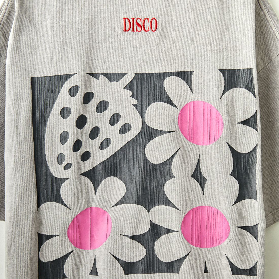 Jeans Factory Clothes [ジーンズファクトリークローズ] DISCOプリントTシャツ [2322-420IN-A] BEIGE