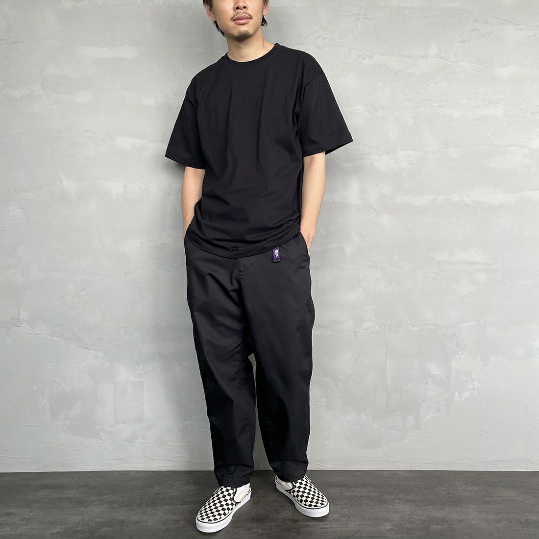 Hanes [ヘインズ] BEEFY ショートスリーブTシャツ [H5180] 090 ﾌﾞﾗｯｸ &&モデル身長：173cm 着用サイズ：XL&&